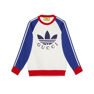 Felpa adidas x Gucci in jersey di cotone