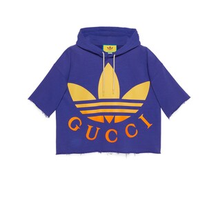 adidas x Gucci cotton hooded sweatshirt
