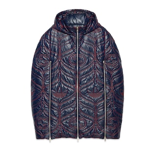 Veste à capuche en nylon matelassé adidas x Gucci