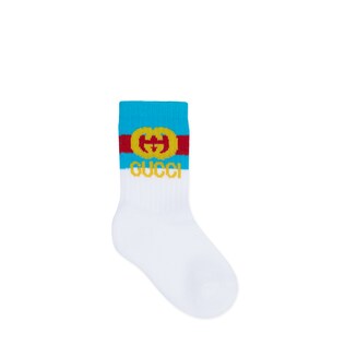 Baby Interlocking G cotton socks