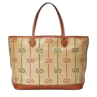 GG large cotton tote bag