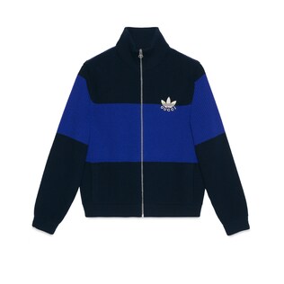 adidas x Gucci联名系列羊毛拉链夹克