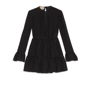 Robe en soie GG à pois