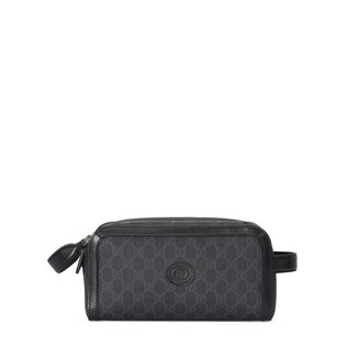 Toiletry case with Interlocking G