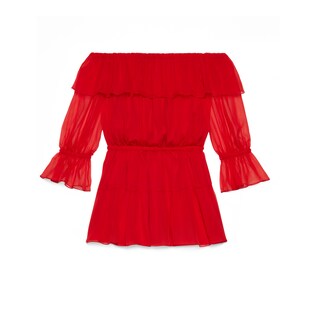 Silk chiffon dress