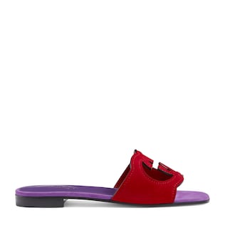 Women's Interlocking G cut-out slide sandal