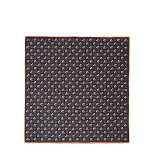 Carré de soie pour pochette à imprimé GG fleuri