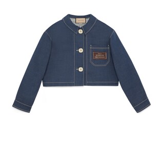 Cropped denim jacket