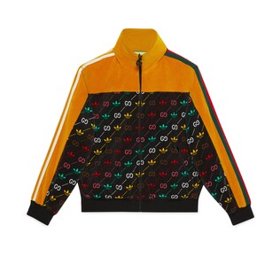 adidas x Gucci macro GG zip jacket