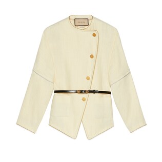 Veste en toile de lin