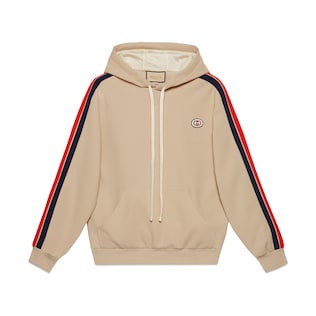 Jersey hooded sweatshirt
