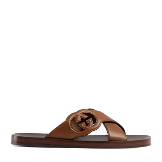 Men's Interlocking G slide sandal