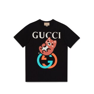 Gucci animal print cotton T-shirt