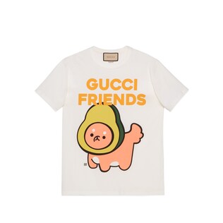 T-Shirt aus Baumwolle mit Gucci Friends-Print