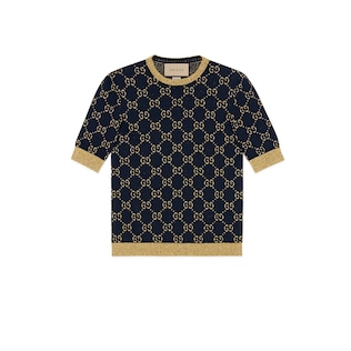 GG cotton lamé top