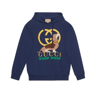 “Gucci Woof Woof”印花卫衣