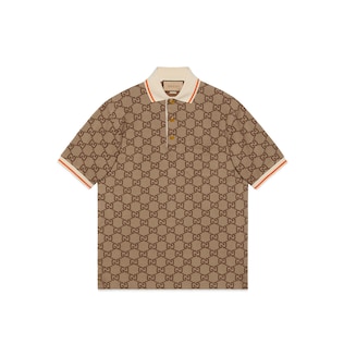 Polo GG en coton et soie