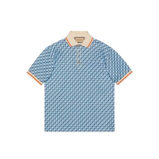 Geometric G cotton piquet polo shirt
