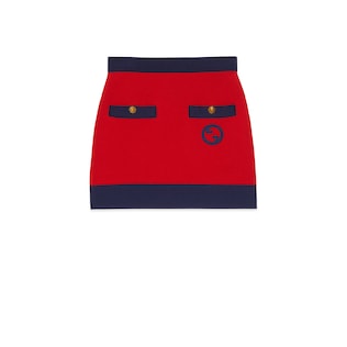 Cotton and silk blend skirt