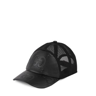 Casquette en cuir GG jumbo