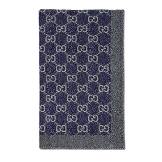 Jumbo GG cotton jacquard beach blanket