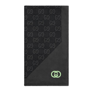 Jumbo GG cotton jacquard beach blanket