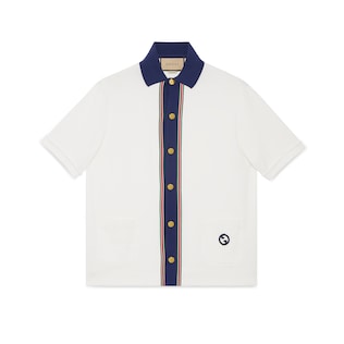Cotton jersey polo shirt