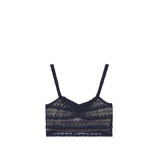 Top in pizzo di cotone
