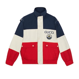 Jacke aus Baumwollmischung