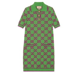 Robe en coton et soie GG