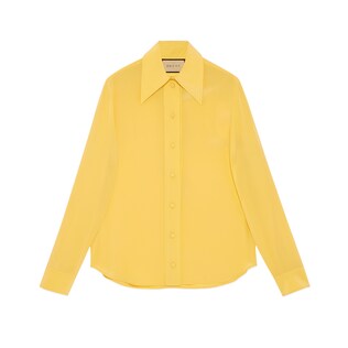 Camicia in crêpe de chine e seta