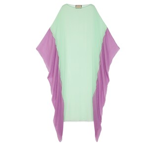 Sheer silk chiffon dress