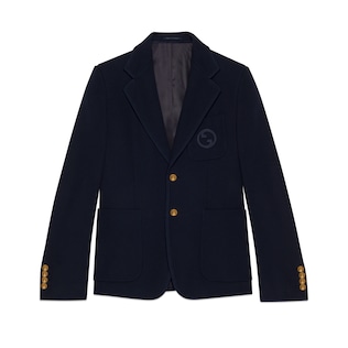 Jackett aus Baumwolljersey