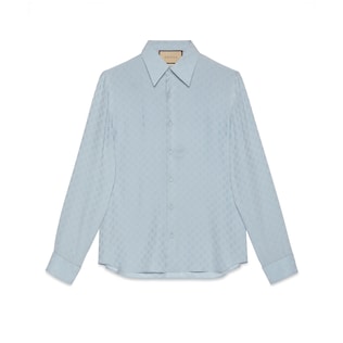 GG silk crêpe shirt