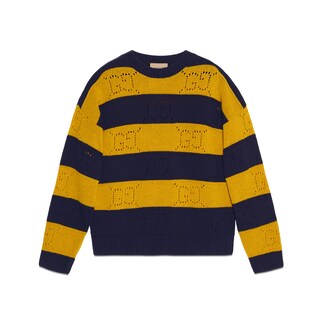 GG striped wool jumper