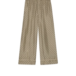 GG Supreme print silk pant