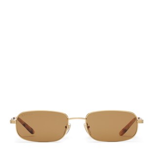 Rectangular frame sunglasses
