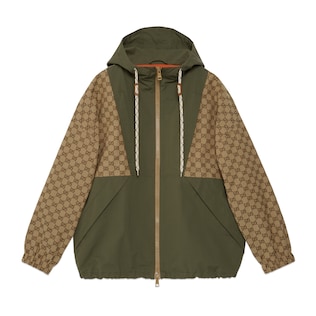 GG cotton canvas zip jacket