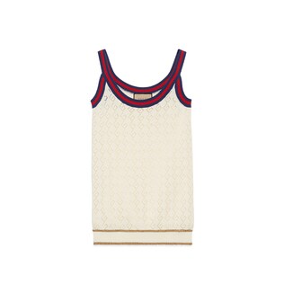 Cotton tank top with Web