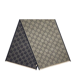 GG wool silk stole
