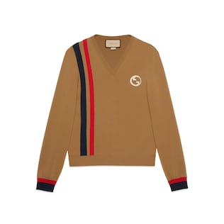 Wool jumper with Interlocking G