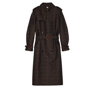 Diagonal Interlocking G trench coat