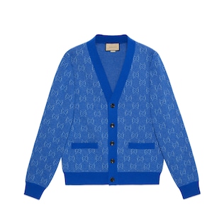 GG wool jacquard cardigan