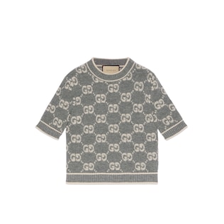 Oberteil aus GG Wolljacquard in Bouclé-Optik