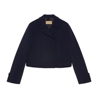 Wool mohair jacket with belt