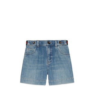 Children's denim bermuda