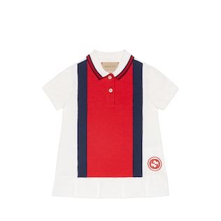 Babykleid aus Baumwolle mit Web