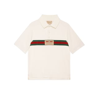 Children's cotton polo top with Web