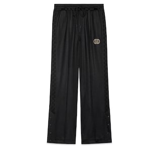 Technical jersey track trouser