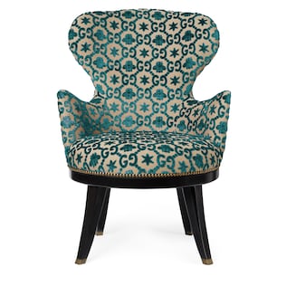 Fauteuil jacquard GG